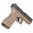 Страйкбольный пистолет (KJW) GLOCK 18 (TAN) CO2